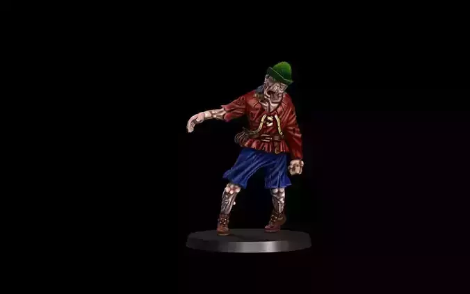 medieval zombie 2  3D print model