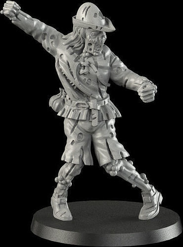 Medieval Zombie 3 3D print model