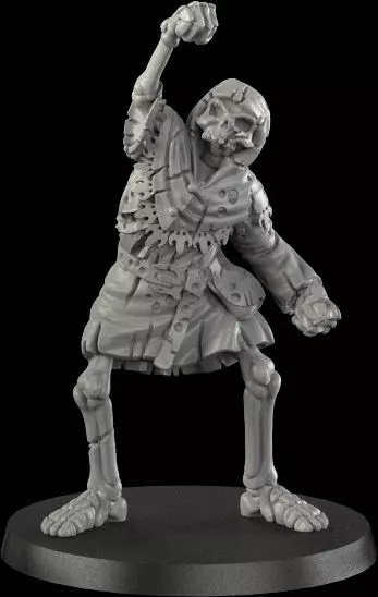 Medieval skeleton 2 3D print model_0