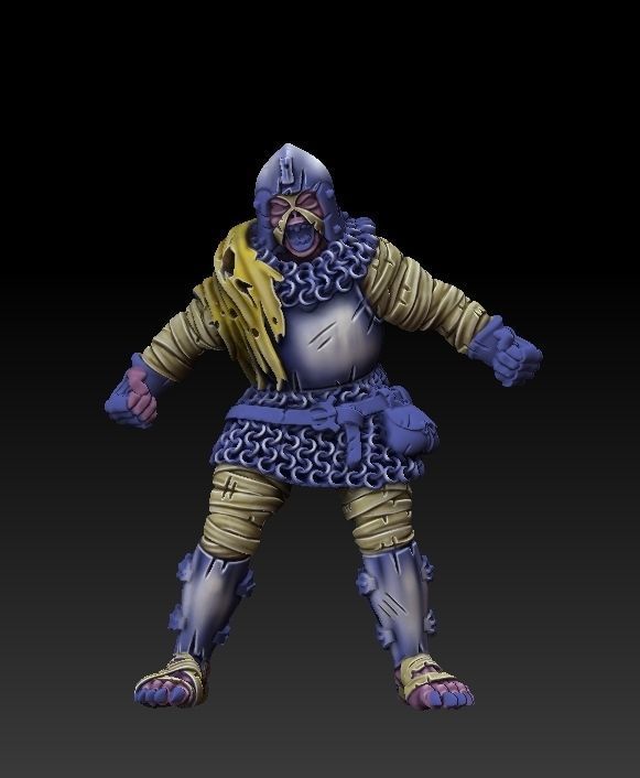 Medieval Mummy 1 3D print model_4