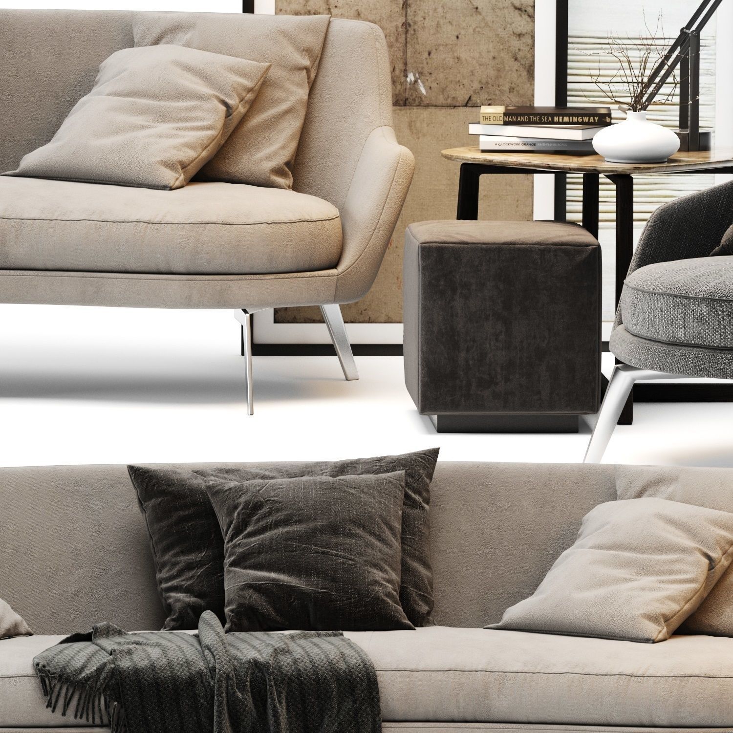 Sofa Collection 02 - 10 Items 3D model_8