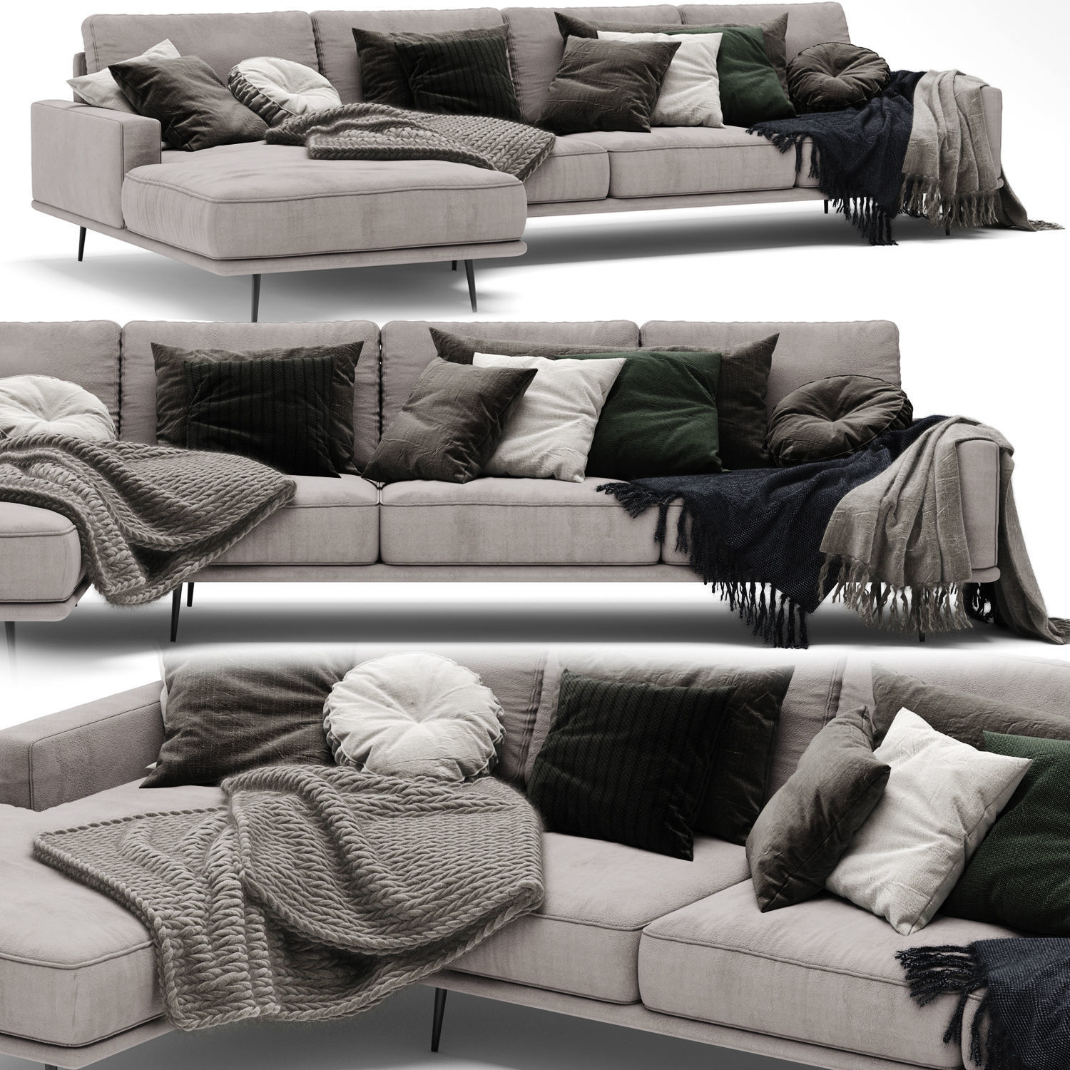 Sofa Collection 02 - 10 Items 3D model_22