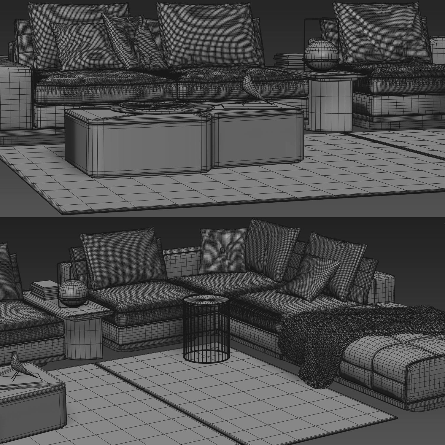Sofa Collection 02 - 10 Items 3D model_12