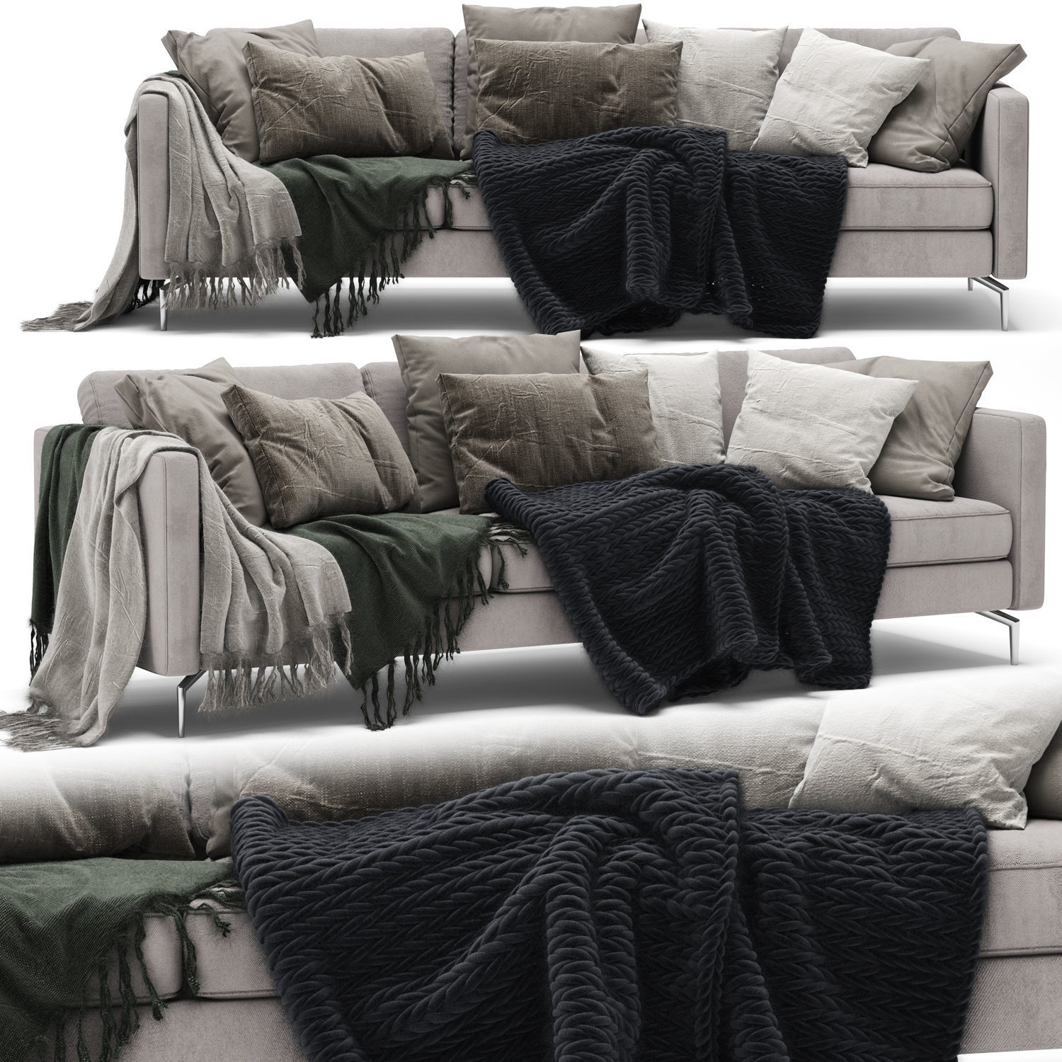 Sofa Collection 02 - 10 Items 3D model_4