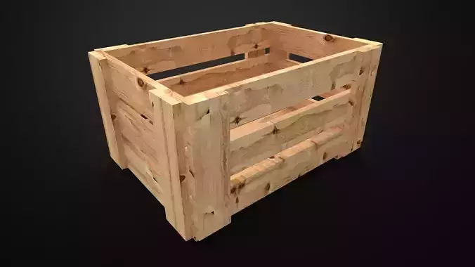 Wood board crate