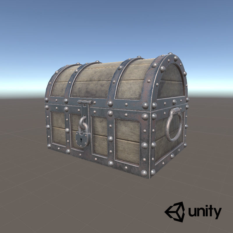 Treasure Chest Low Poly PBR Low-poly 3D model_17