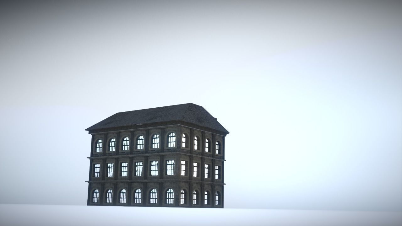 City house Low-poly 3D model_19