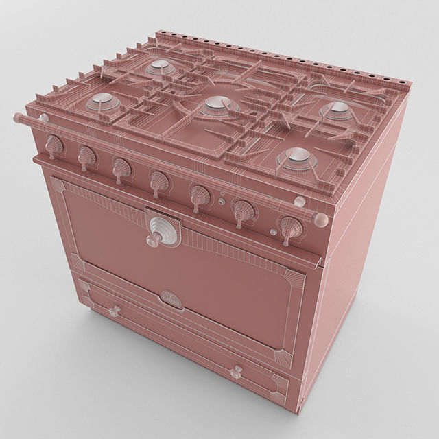 La Cornue Cornufe 90 3D model_10