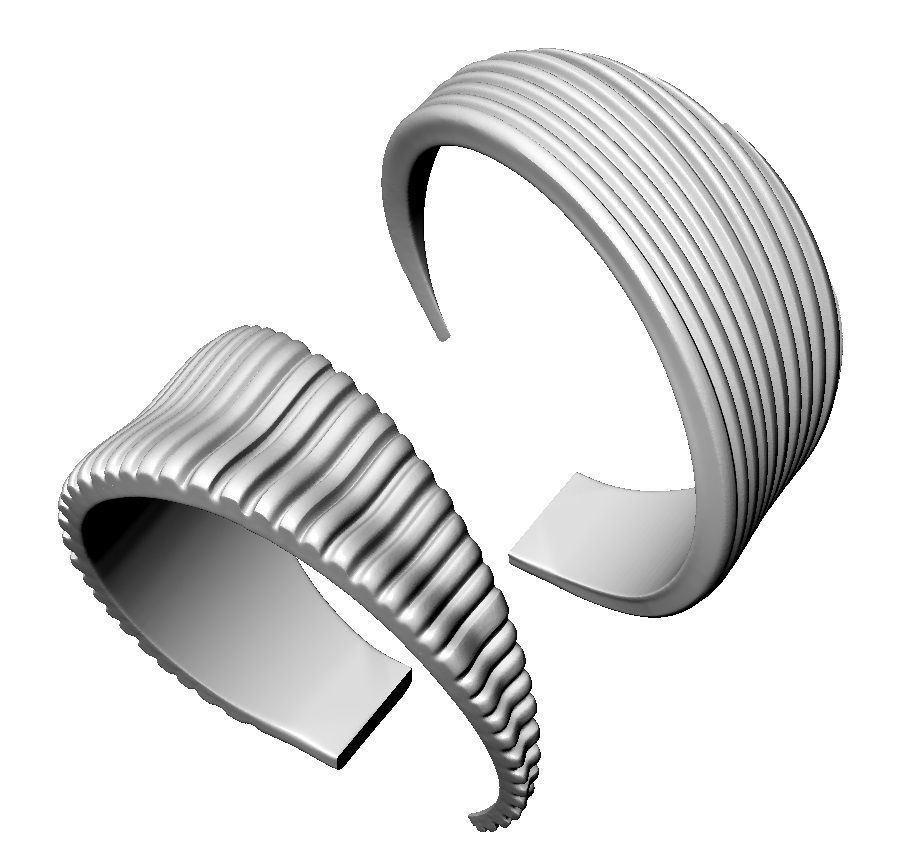 fashion ring 3D print model_3