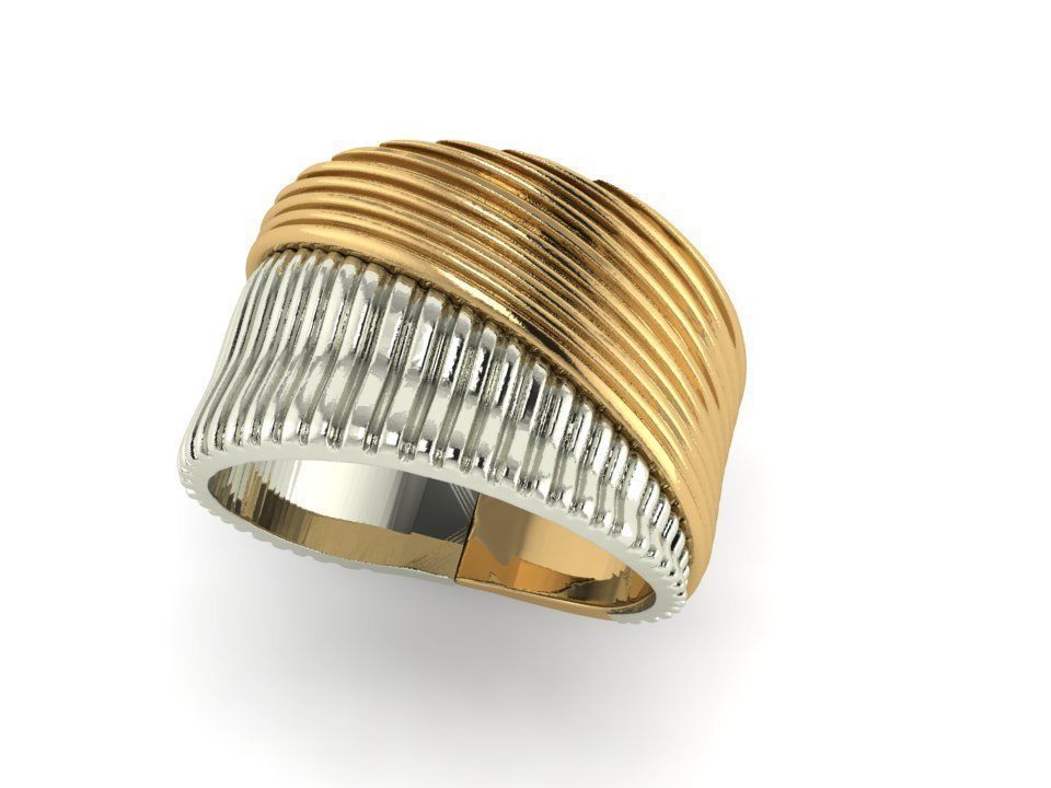 fashion ring 3D print model_2