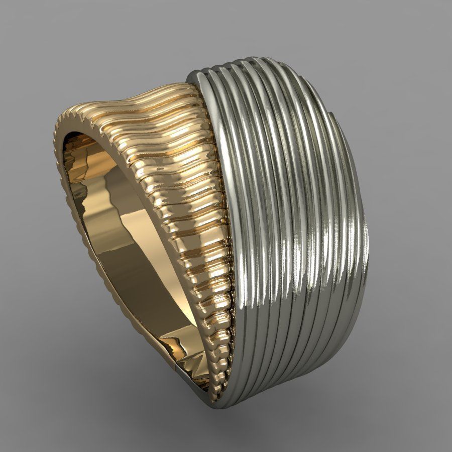 fashion ring 3D print model_1