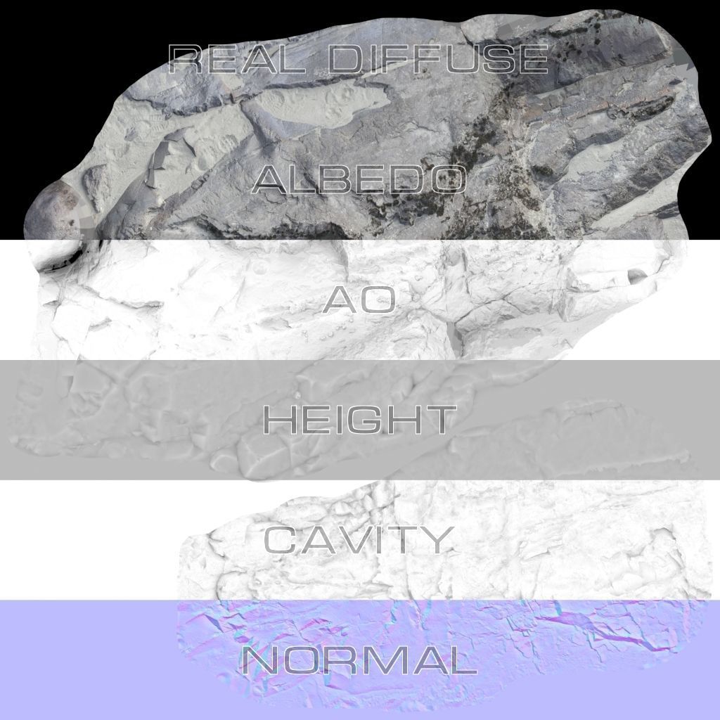 Altay Rock scan 2 Low-poly 3D model_16