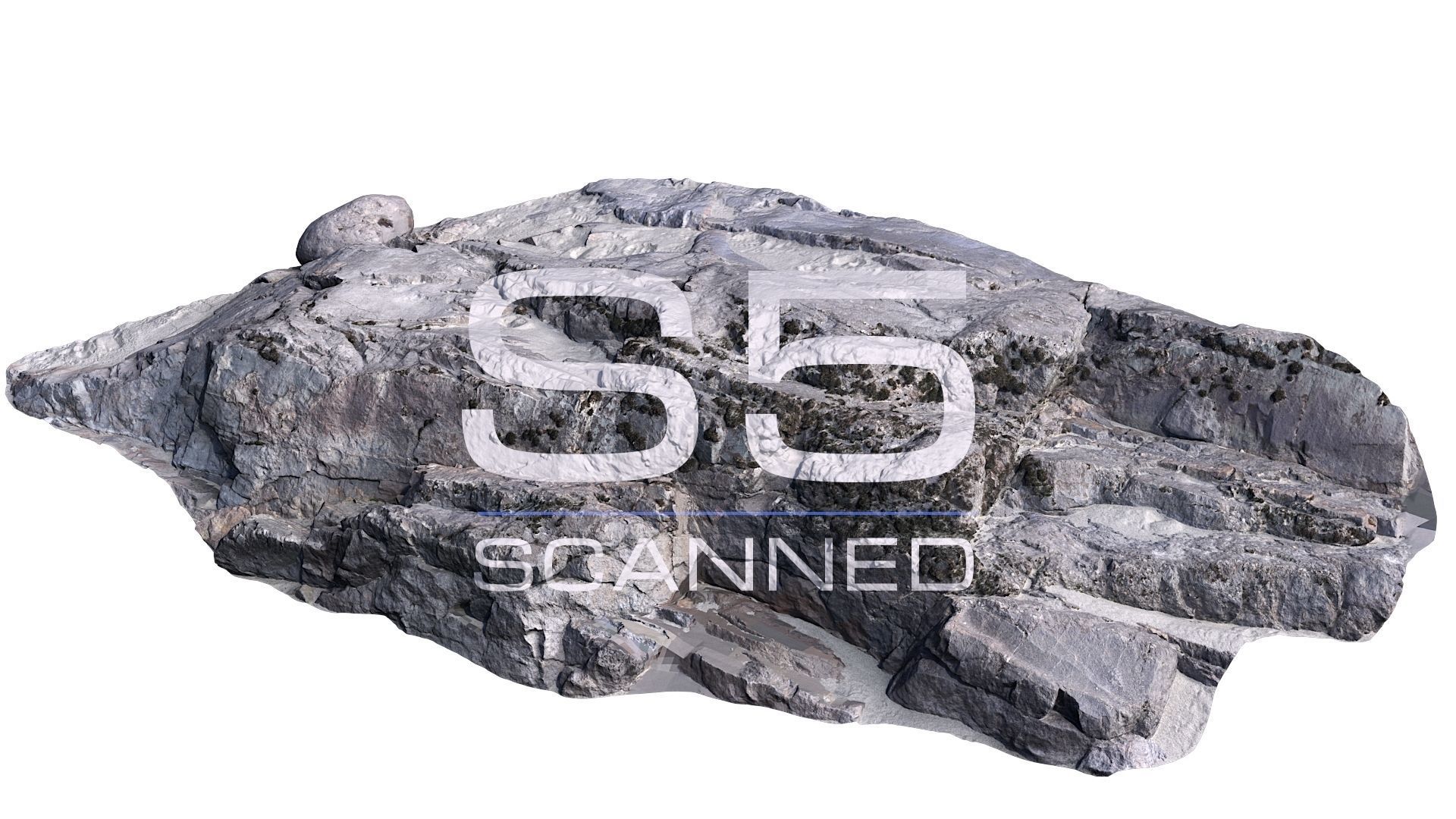 Altay Rock scan 2 Low-poly 3D model_1