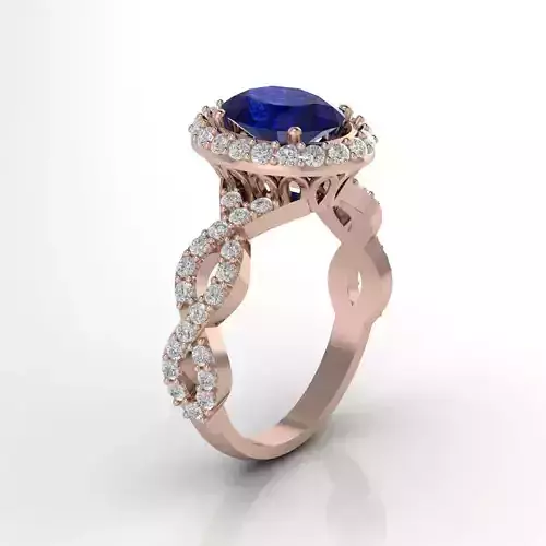 Halo ring twist band