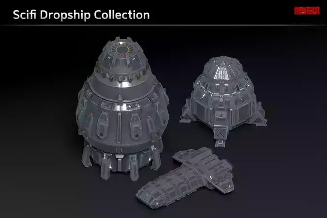 Scifi Dropship Collection 