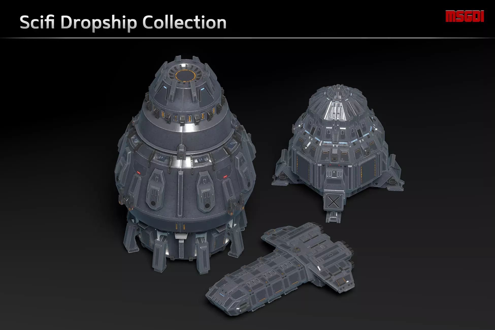 Scifi Dropship Collection _0