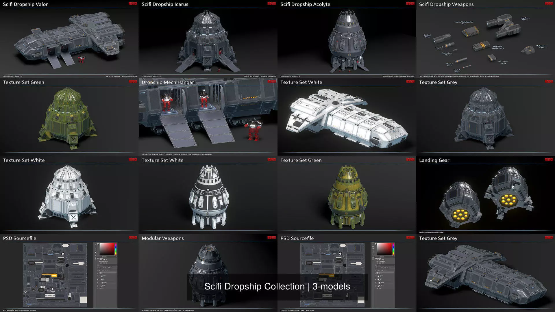Scifi Dropship Collection _1