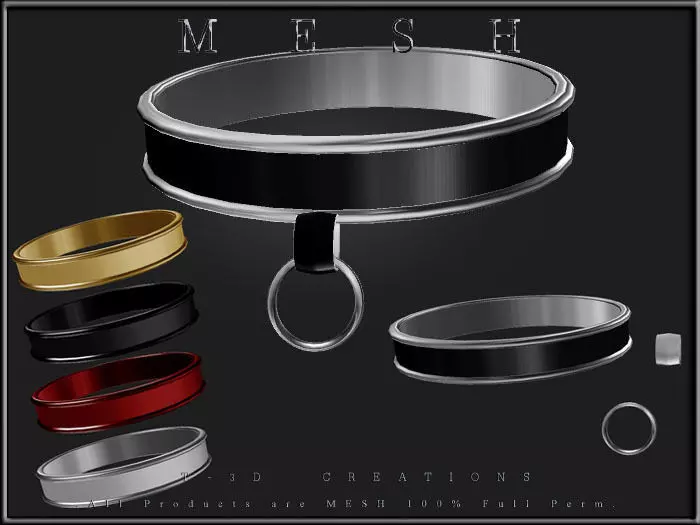 Simple Collar Low-poly 3D model