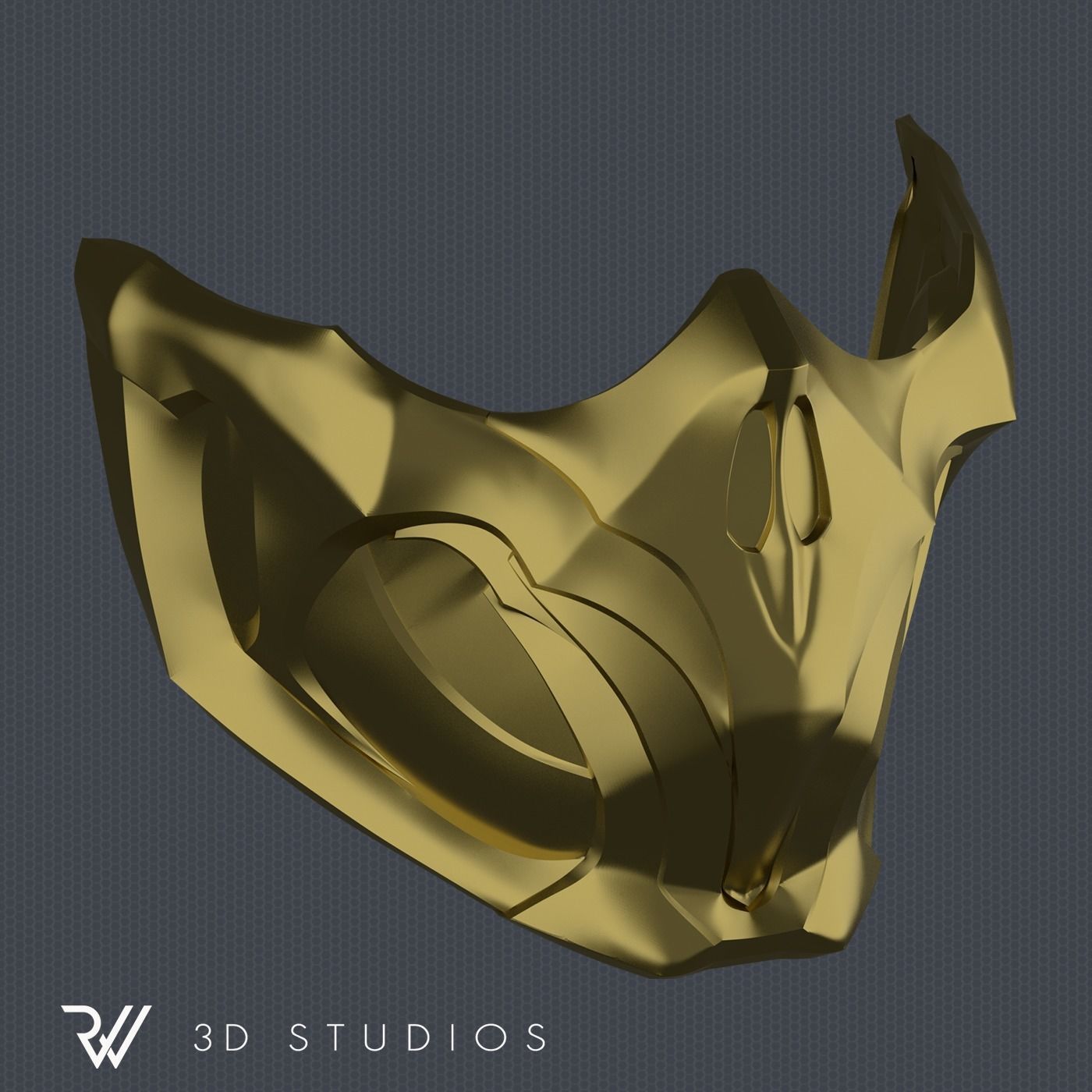 MK11 Scorpion Mask V1 - STL File 3D print model_1