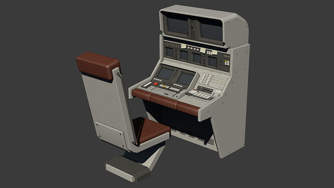 Control Desk Low-poly 3D model