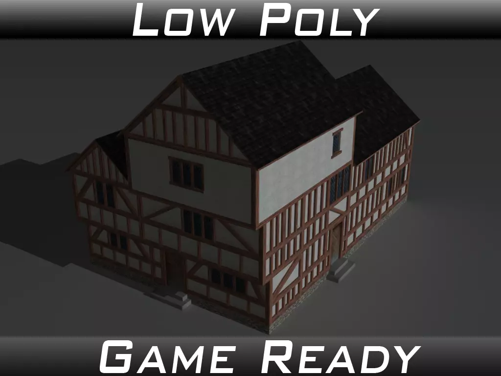 Medieval Building 03 Low-poly 3D model