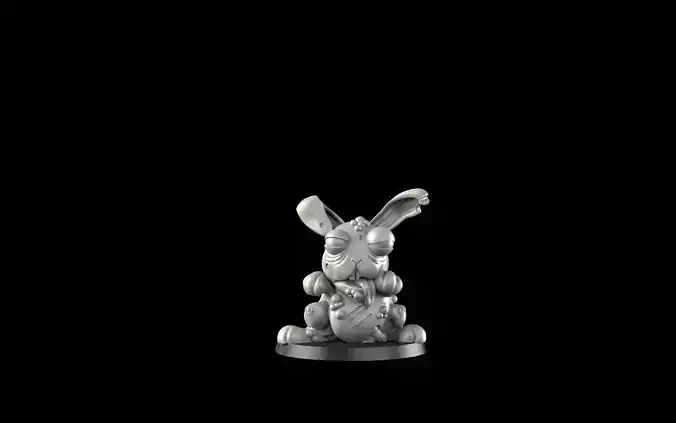 Rabbit zombie 3D print model