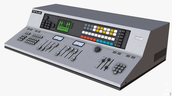 Control Desk 3 Low-poly 3D model