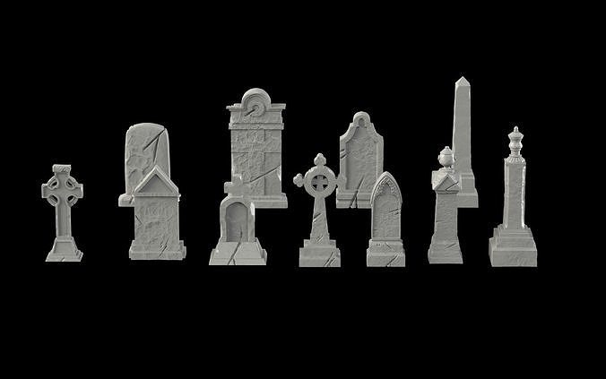 Tombstone pack 3D print model