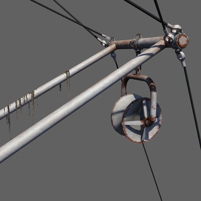 Fishing Boat 2 Low-poly 3D model_19