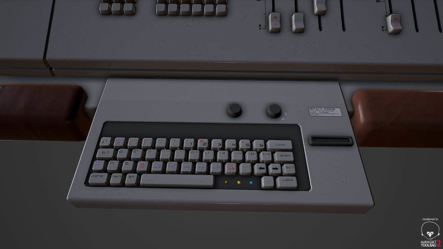 Control Desk 4 Low-poly 3D model_23