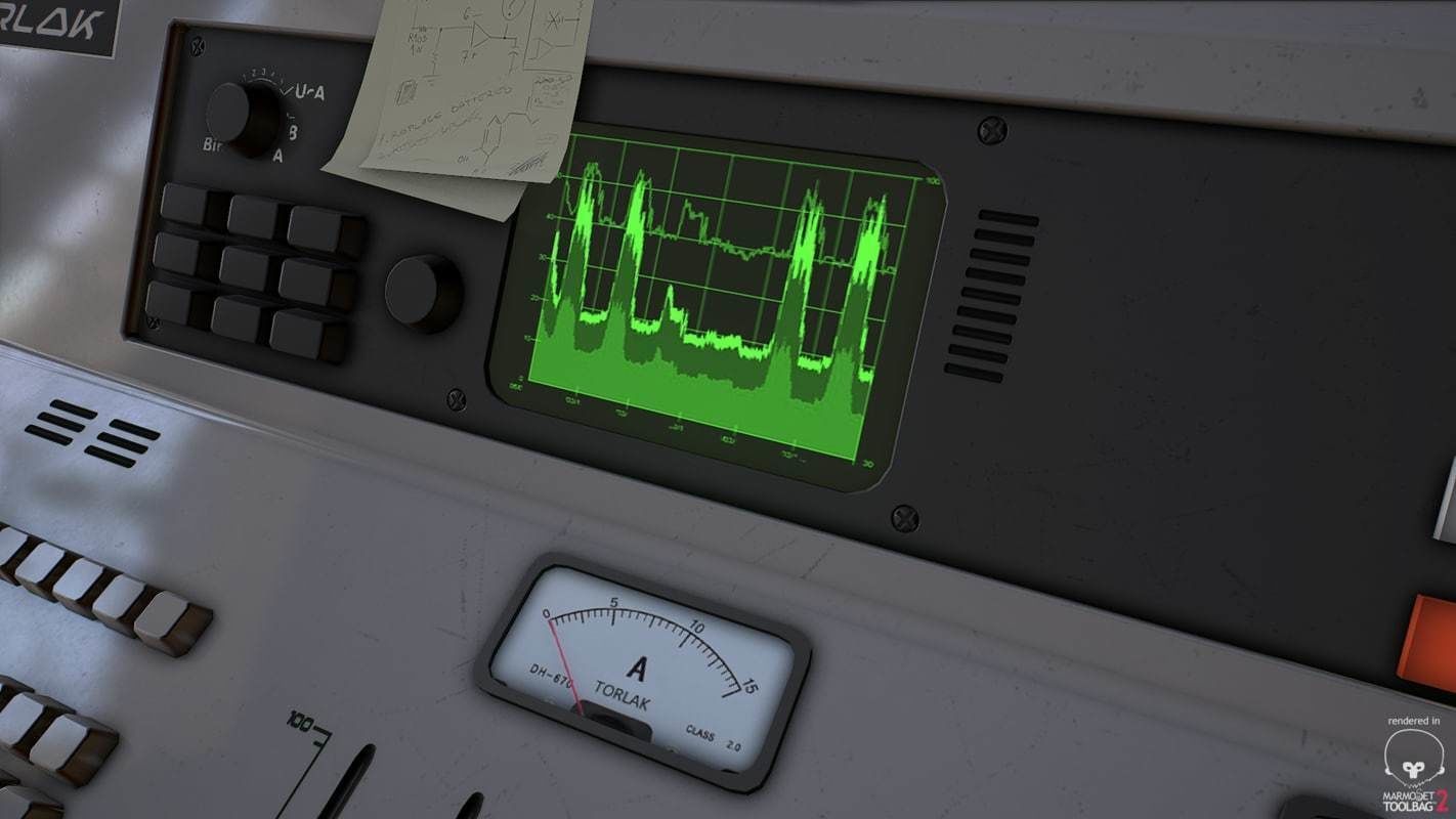 Control Desk 4 Low-poly 3D model_29