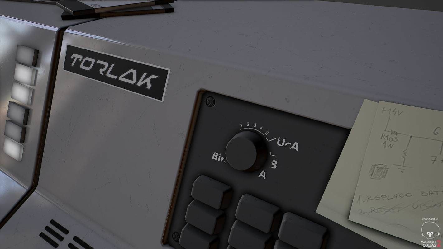 Control Desk 4 Low-poly 3D model_28