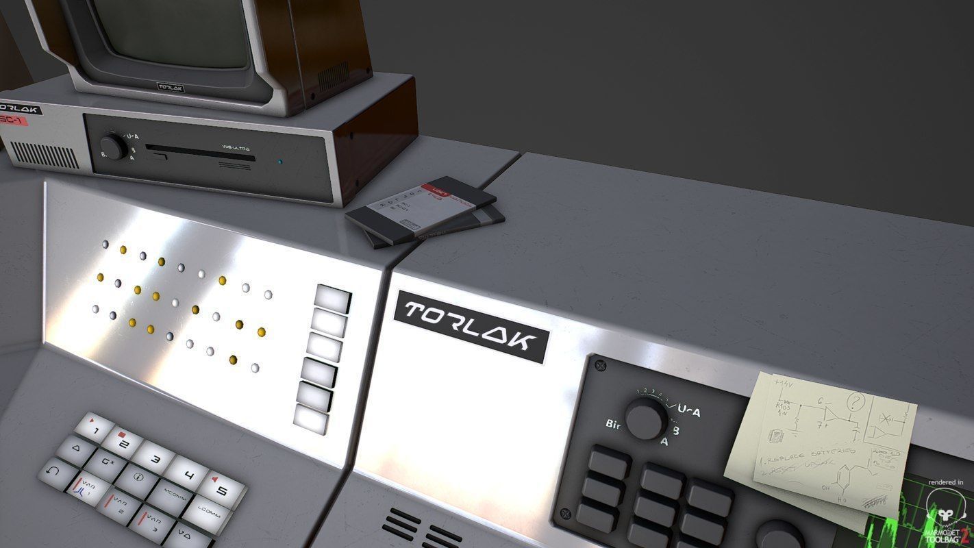 Control Desk 4 Low-poly 3D model_20