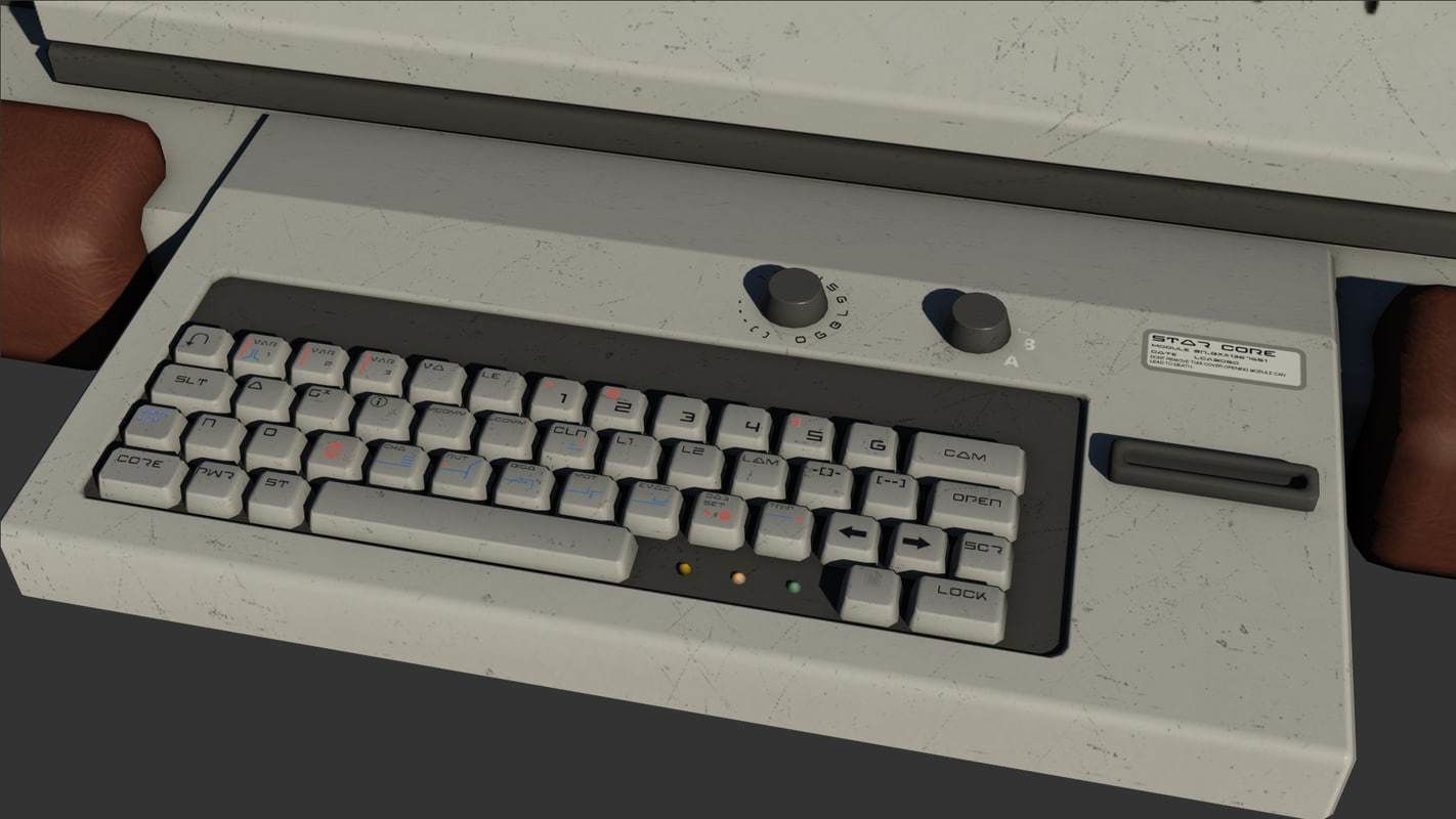 Control Desk 5 Low-poly 3D model_15