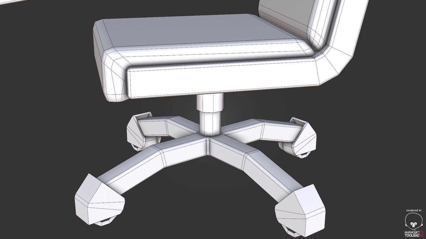 Control Desk 5 Low-poly 3D model_42