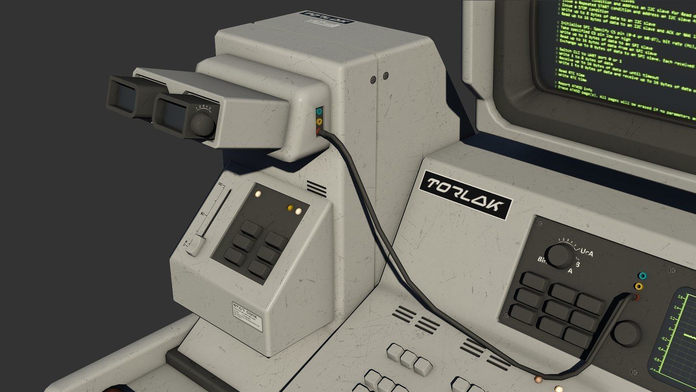 Control Desk 5 Low-poly 3D model_18