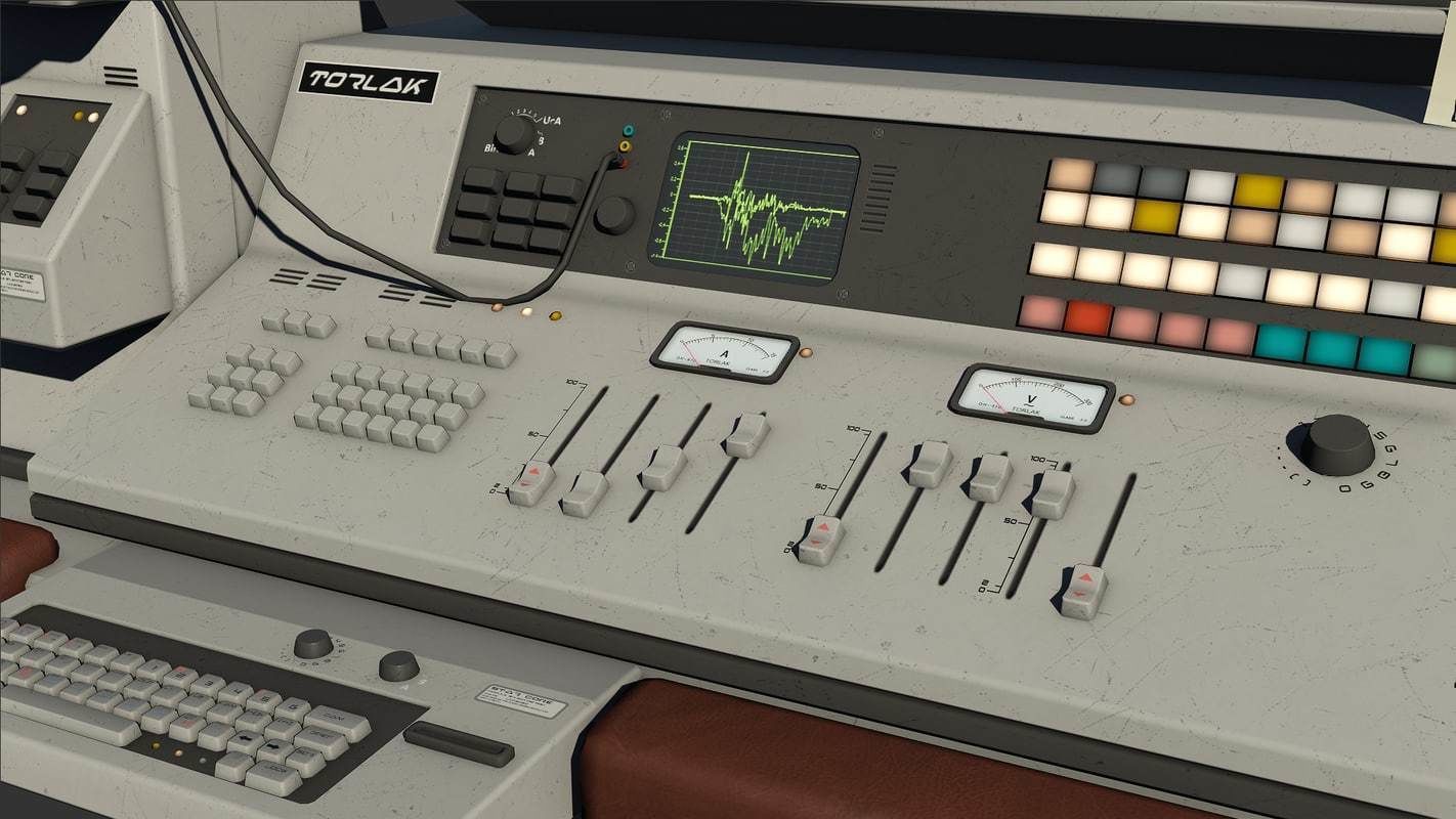 Control Desk 5 Low-poly 3D model_17