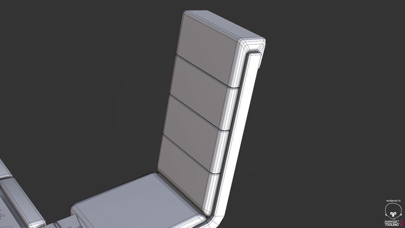 Control Desk 5 Low-poly 3D model_41