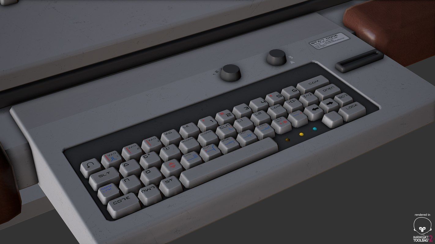 Control Desk 5 Low-poly 3D model_24