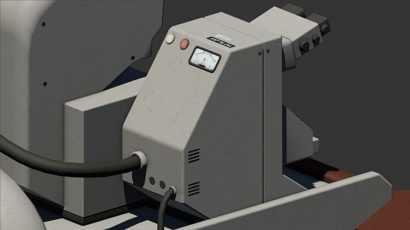 Control Desk 5 Low-poly 3D model_13