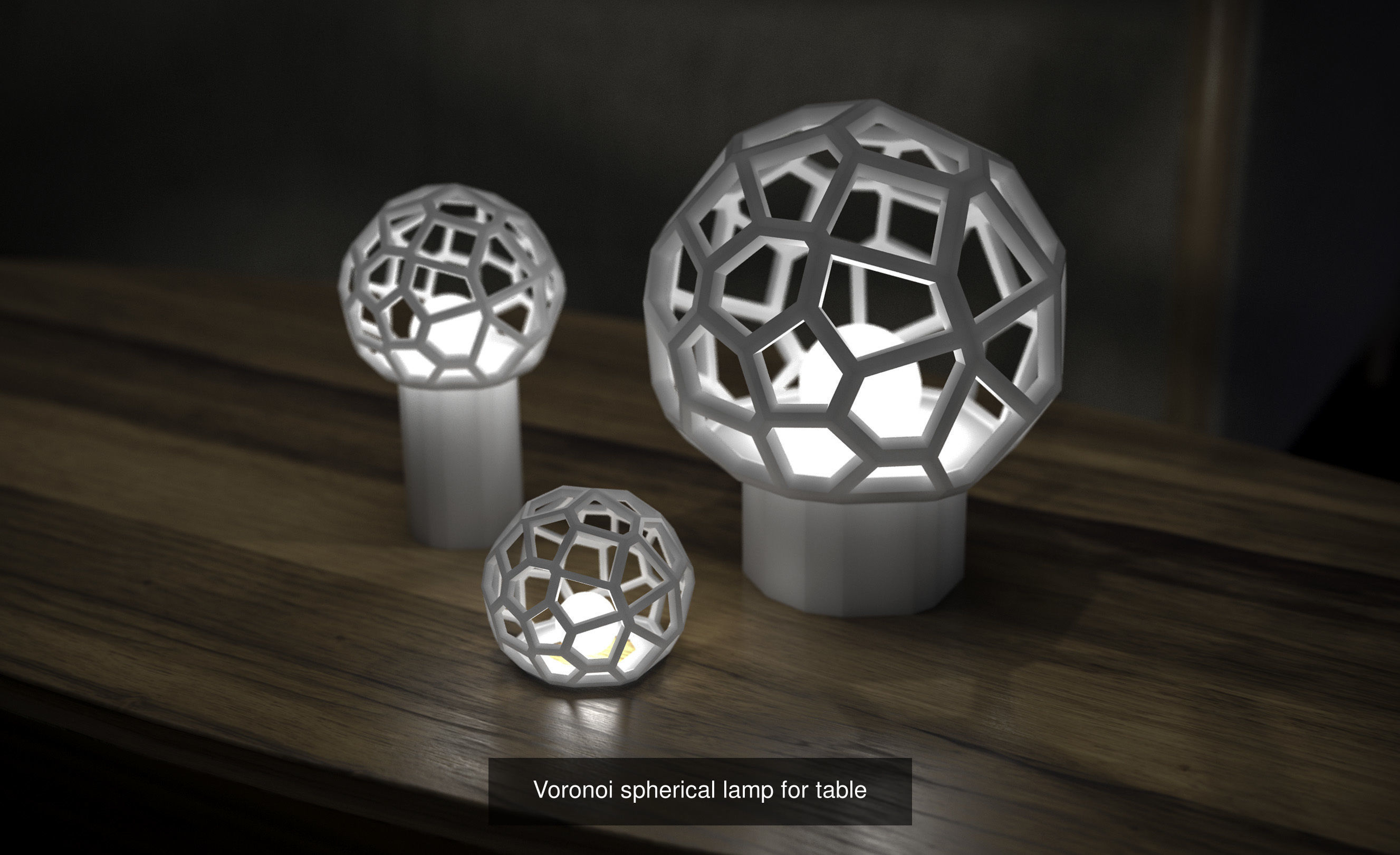 VORONOI LAMPS  3D Model Collection_5