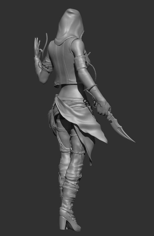 Earth Sorceress 3D model_2