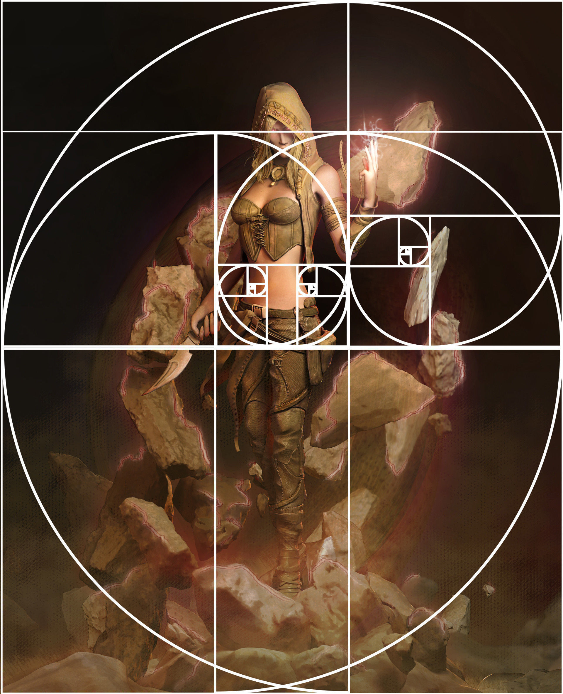 Earth Sorceress 3D model_4