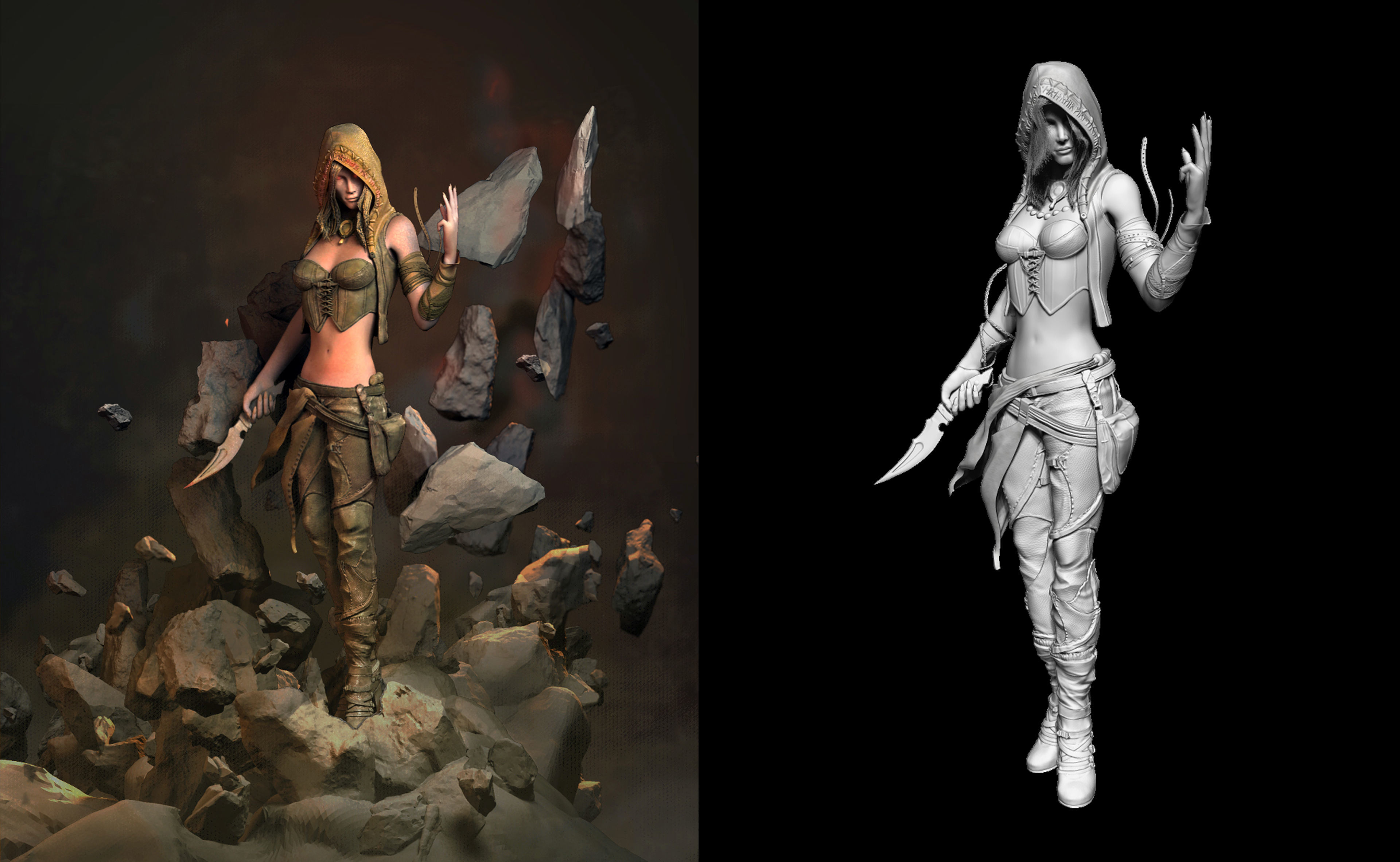 Earth Sorceress 3D model_1