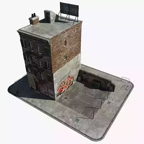 New York Building Low-poly 3D model