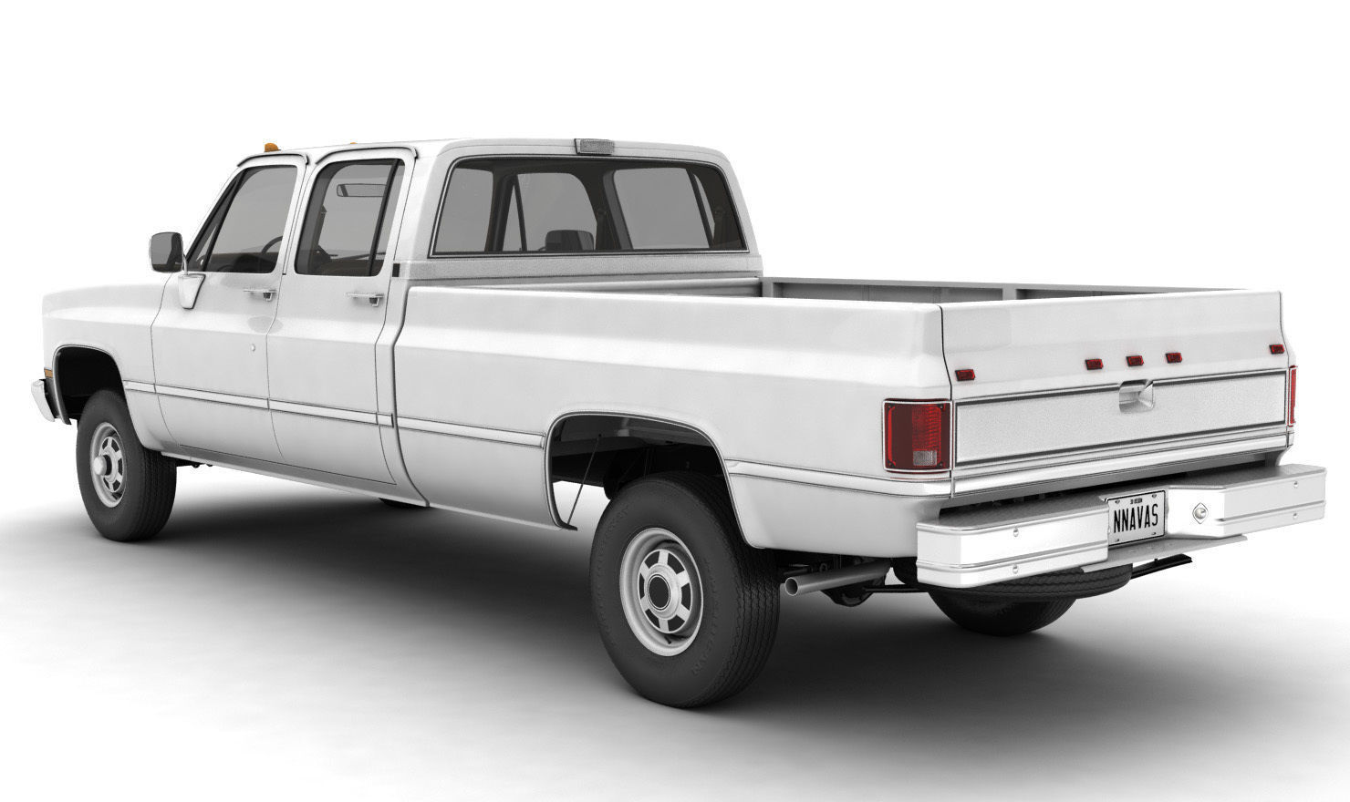 GENERIC 4WD PICKUP TRUCK 5 3D model_6
