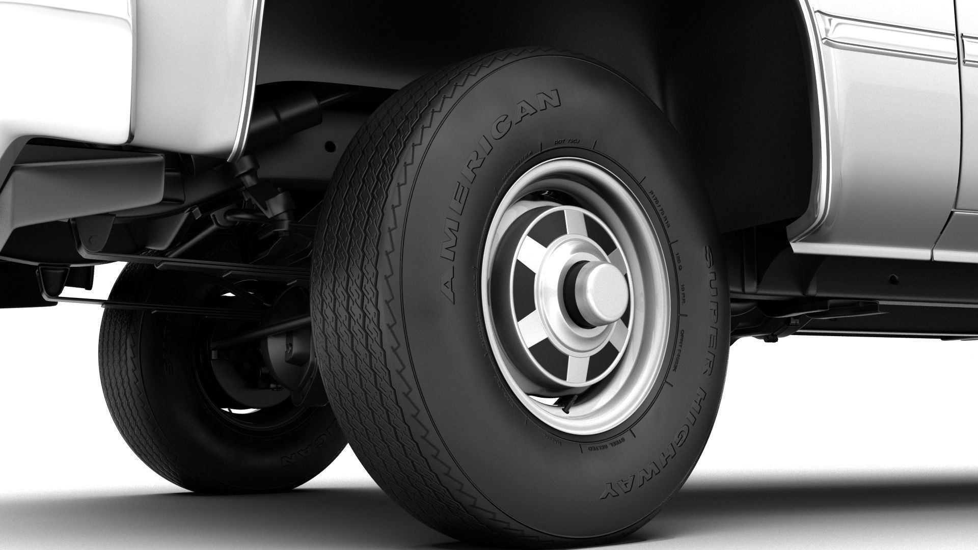 GENERIC 4WD PICKUP TRUCK 5 3D model_14