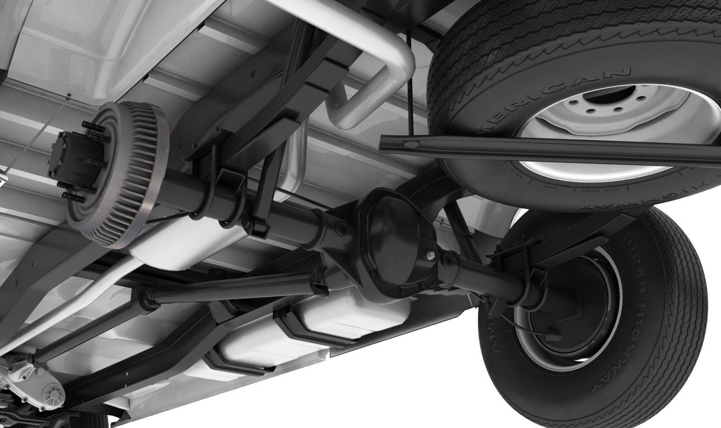 GENERIC 4WD PICKUP TRUCK 5 3D model_8