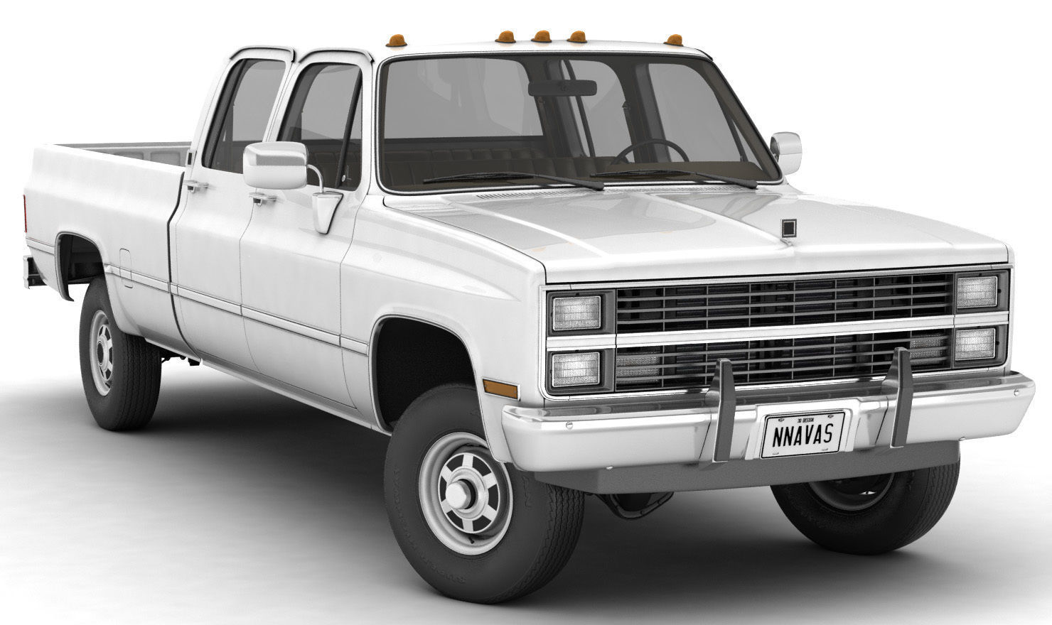 GENERIC 4WD PICKUP TRUCK 5 3D model_5