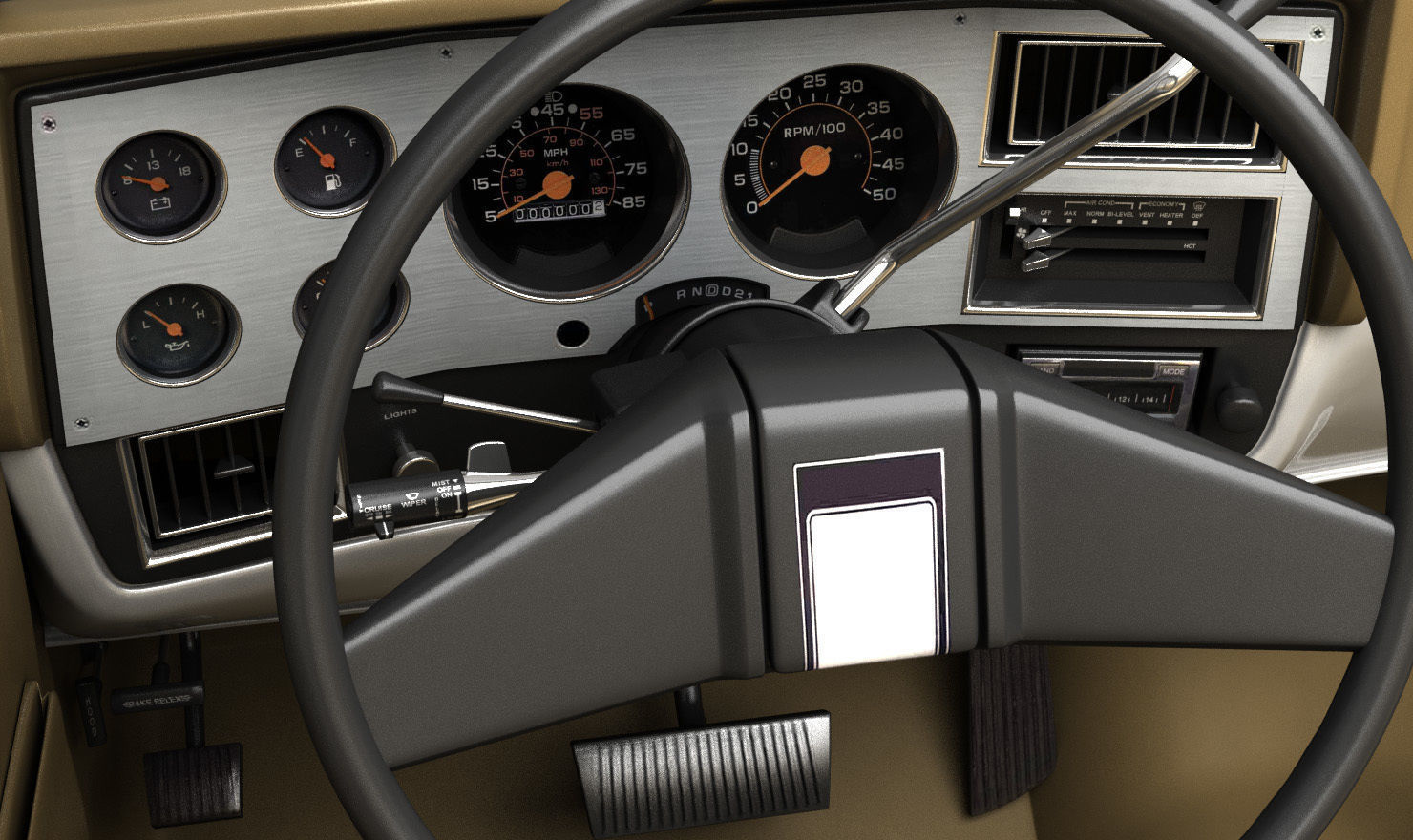 GENERIC 4WD PICKUP TRUCK 5 3D model_11